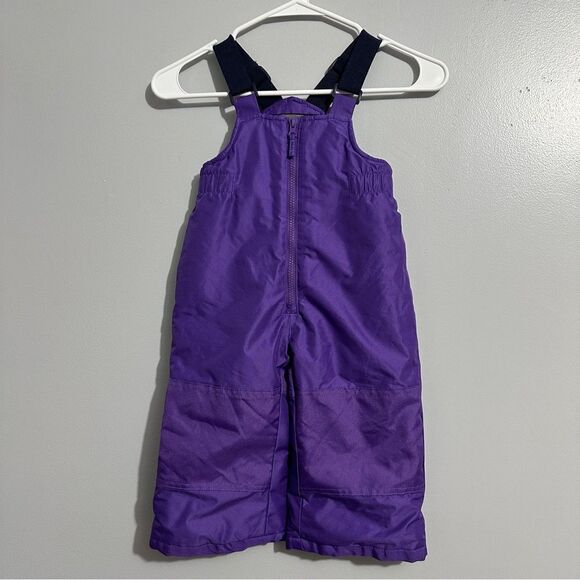Purple ski bib with adjustable straps size 18-24 months unisex - Picture 1 of 6
